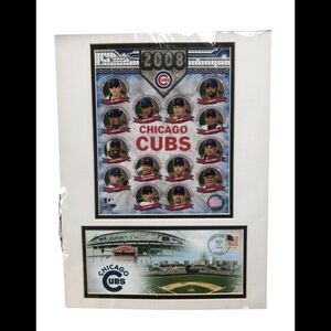 2008 Chicago Cubs Team Composite Matted Art Poster NIP 16X12